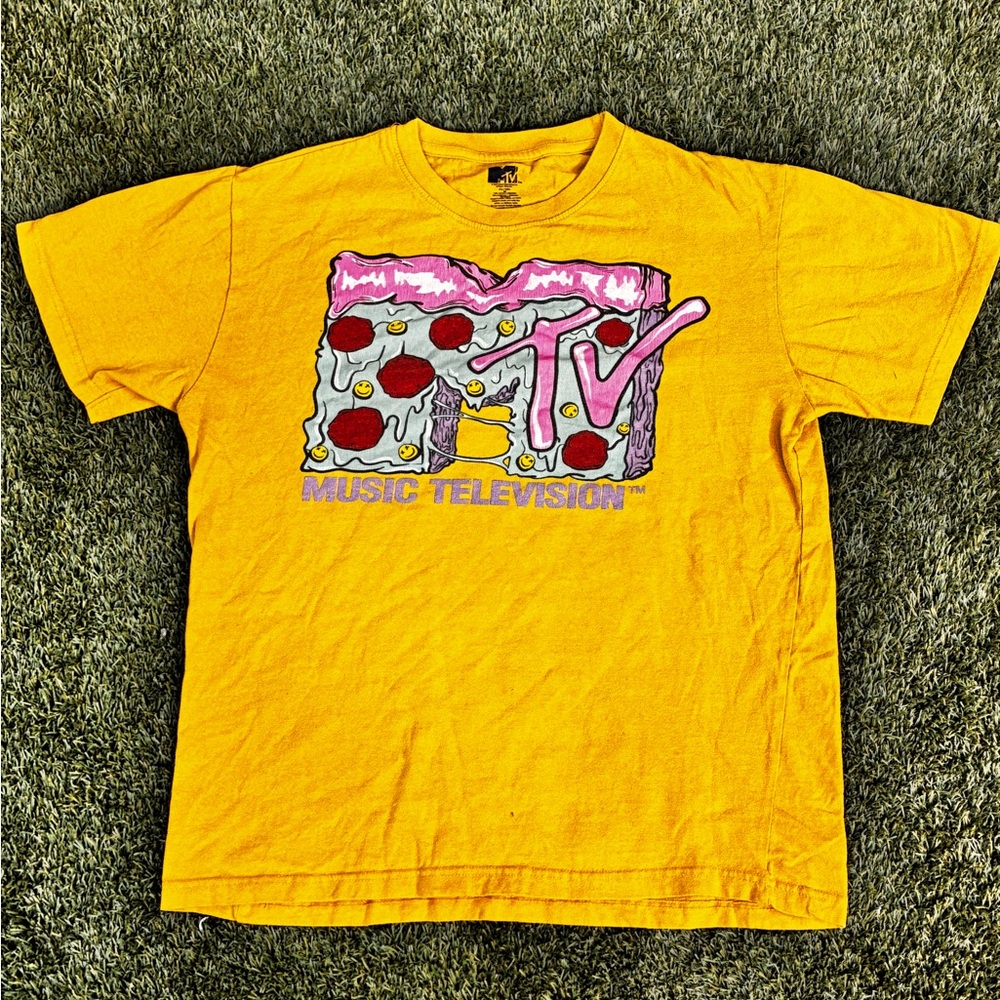 MTV Kids Yellow Pizza Graphic Tee